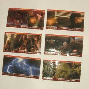 SIX Star Wars 2005 Revenge of the Sith Widevision Cards Topps 15, 21,23,42,45,51